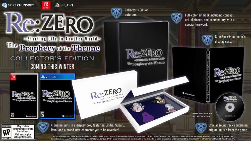 Re Zero - The Prophecy of the Throne - Collector's Edition